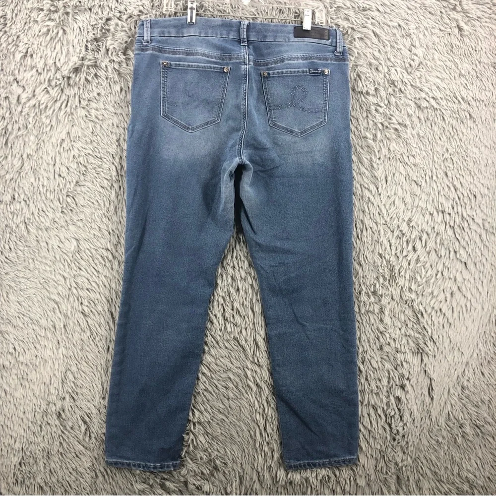 Seven7 Jeans Womens 16 Embellished Skinny Jeans Denim